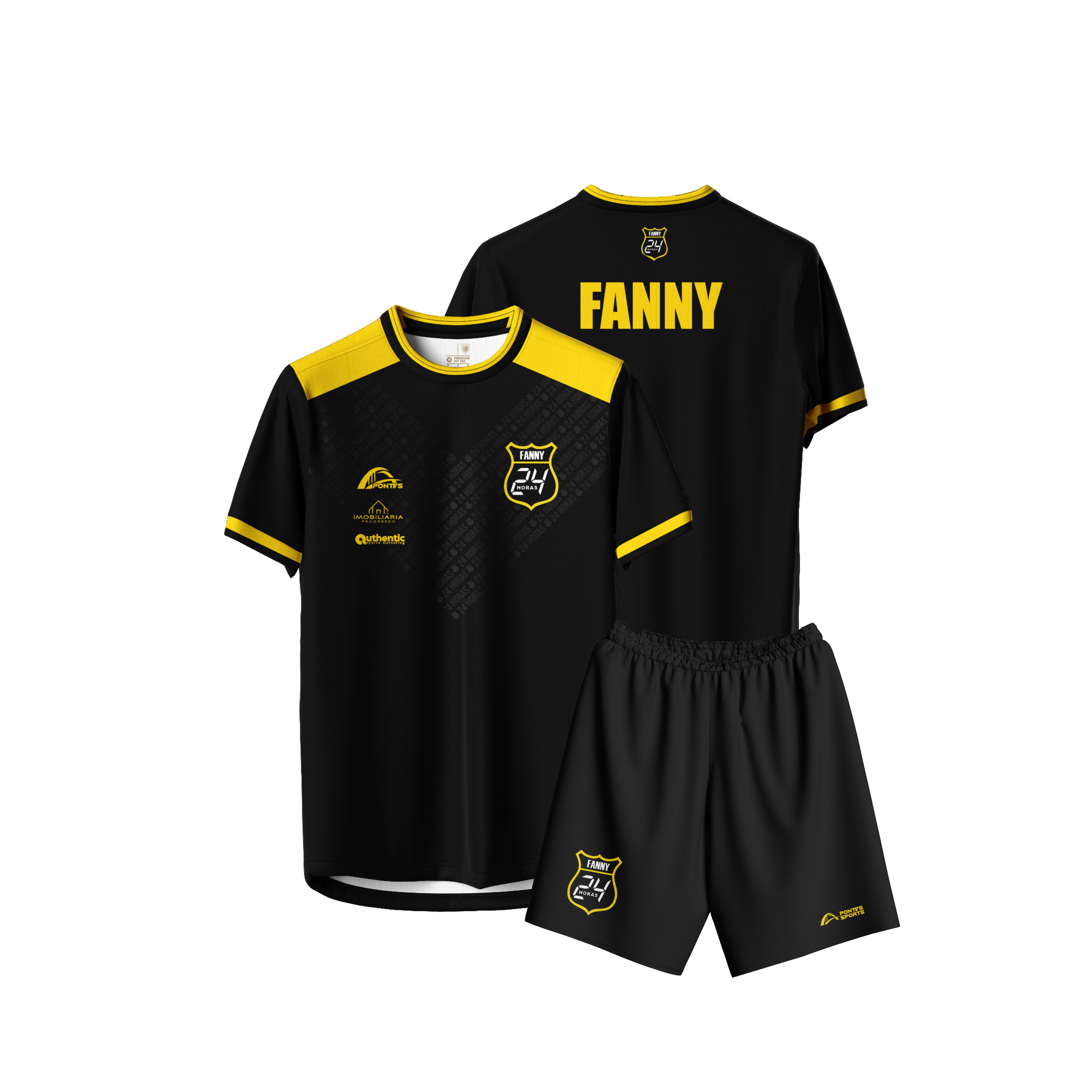 Conjunto Preto Passeio Fanny 24 Hrs