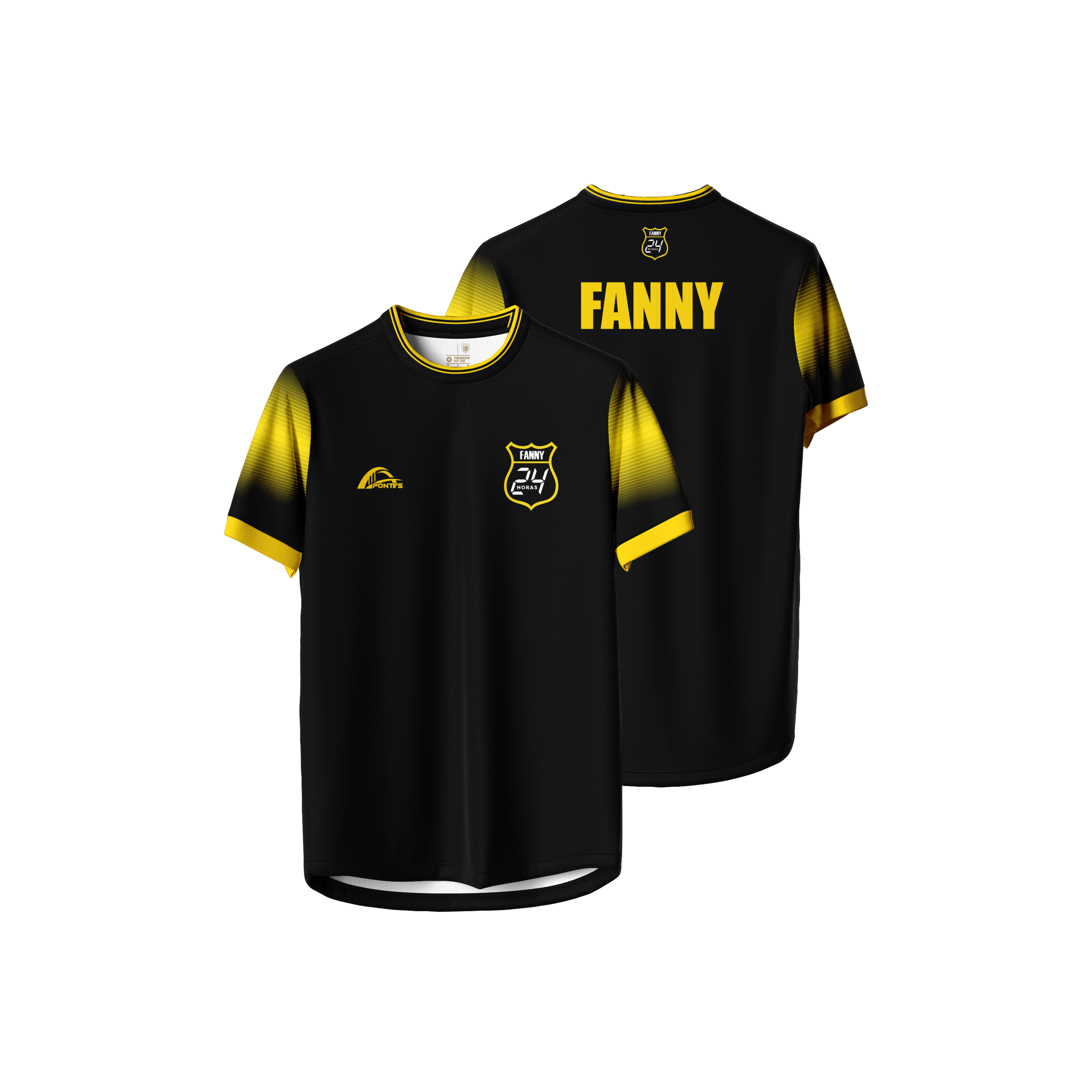 Camisa Passeio Preta 02 Fanny 24 Hrs